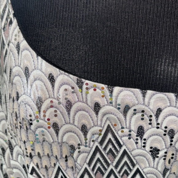 Dress Barn Sequined Top Draped Side Dress size 24 - Picture 9 of 11